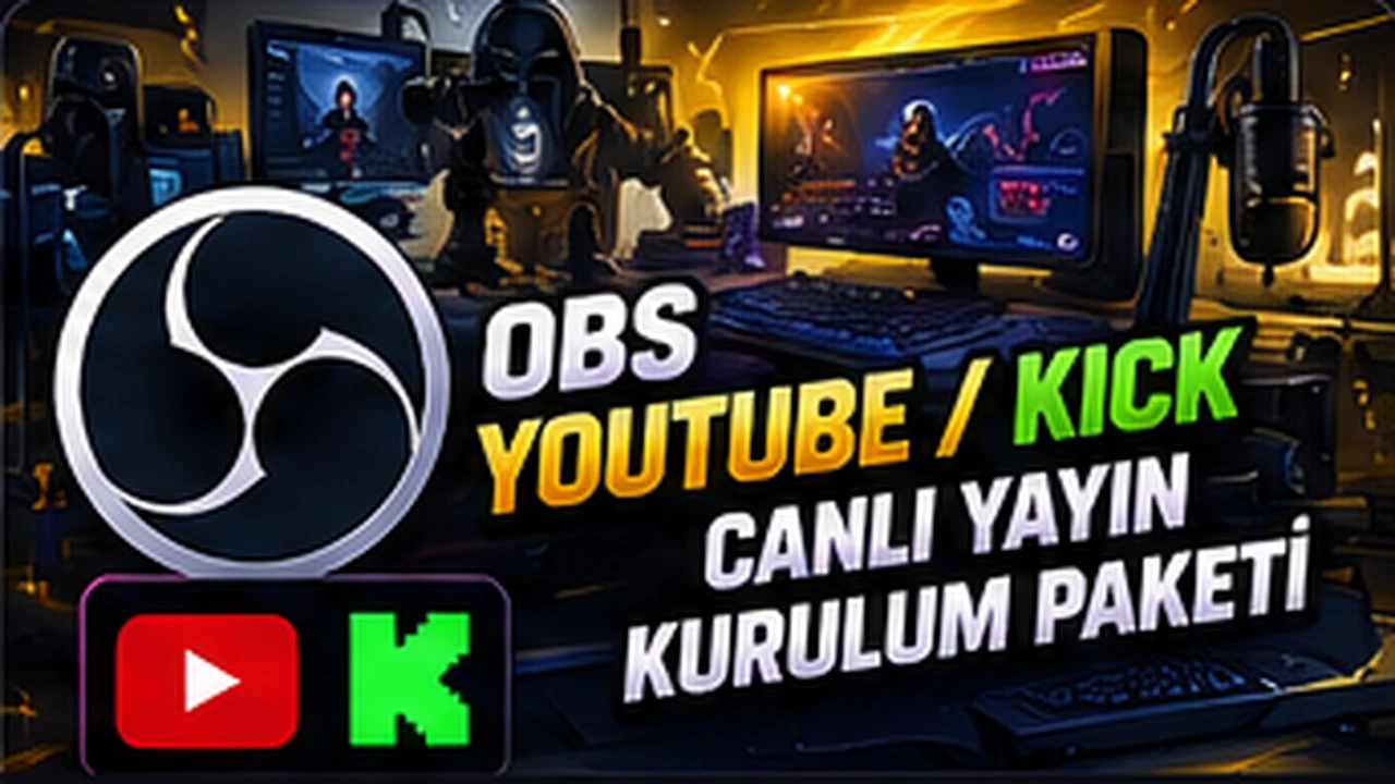 OBS YouTube ve Kick canlı yayın kurulum paketi kapak görseli